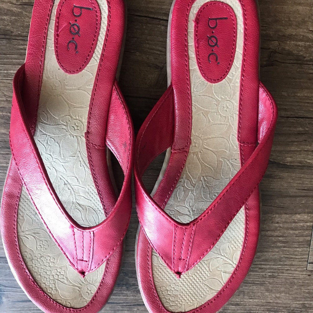 Red Flat Sandal